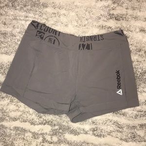 Gray Reebok Spandex Shorts